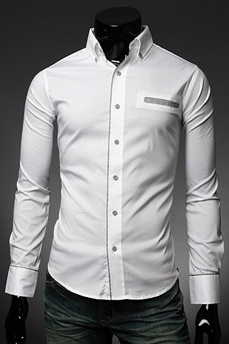 Мужская рубашка с длинным рукавом светлая Essence - 2210 руб. - купить вМоскве